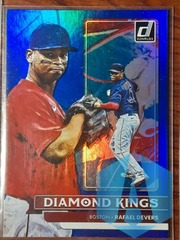 Rafael Devers 2022 Donruss Baseball Diamond Kings #2 Holo Blue Boston Redsox